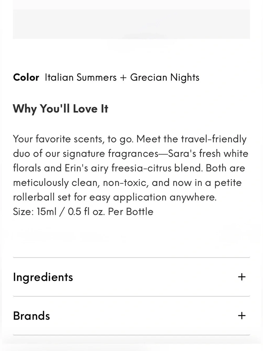 Favorite Daughter Rollerball Oil - Grecian Nights & Italian Summers